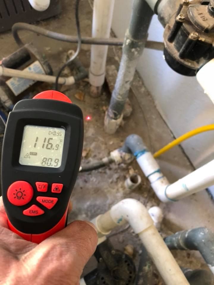 Definitely a hot water slab leak