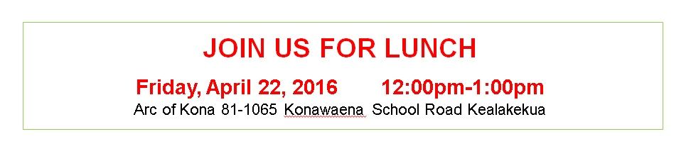 A sign that says join us for lunch on it