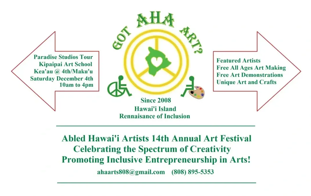 An advertisement for the 14th annual art festival