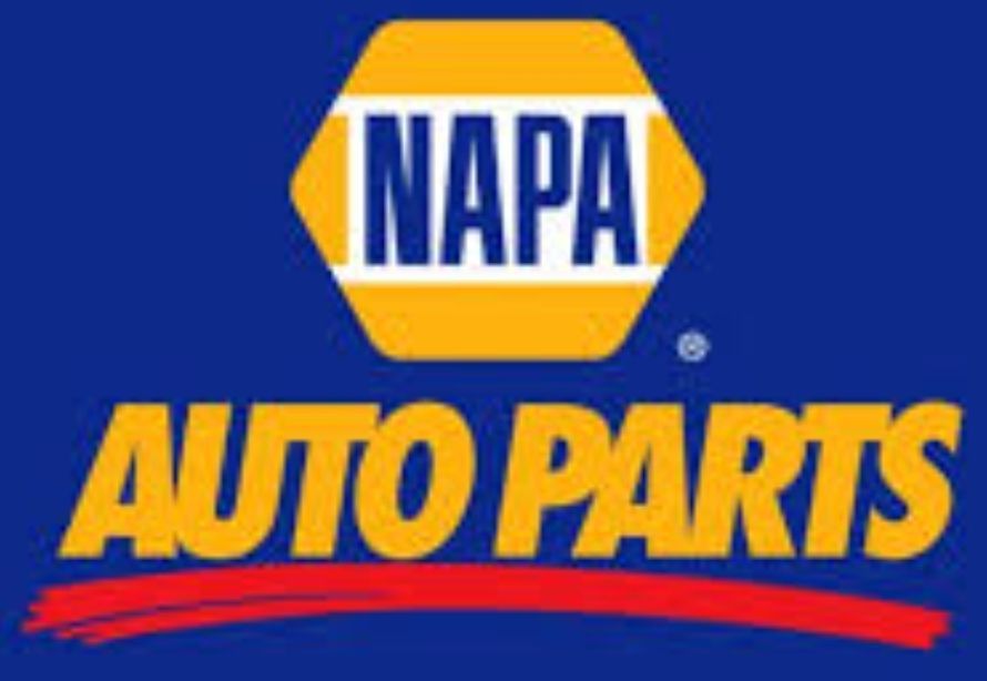 A napa auto parts logo on a blue background