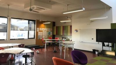 classroom with new lighting