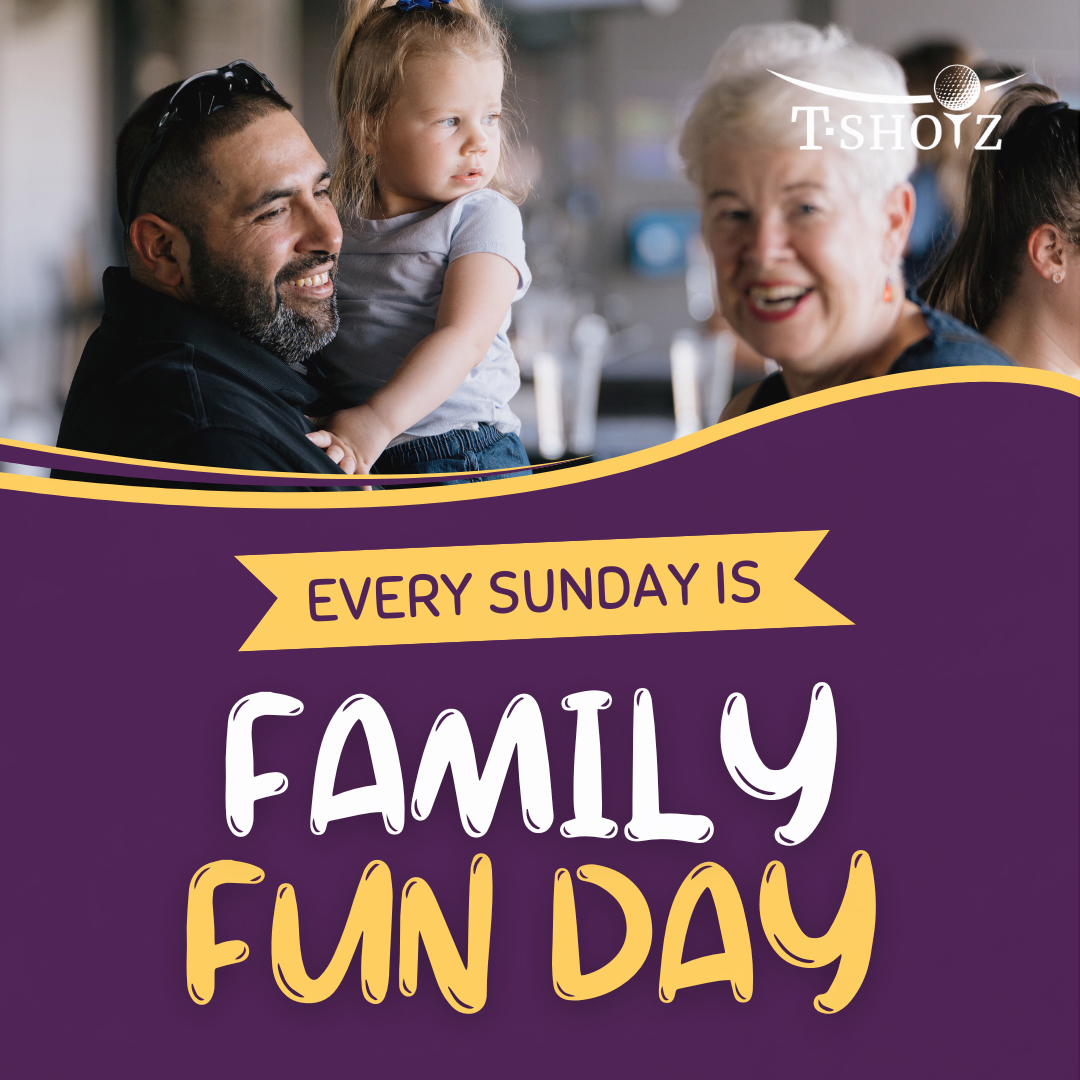 A poster that says every sunday is family fun day