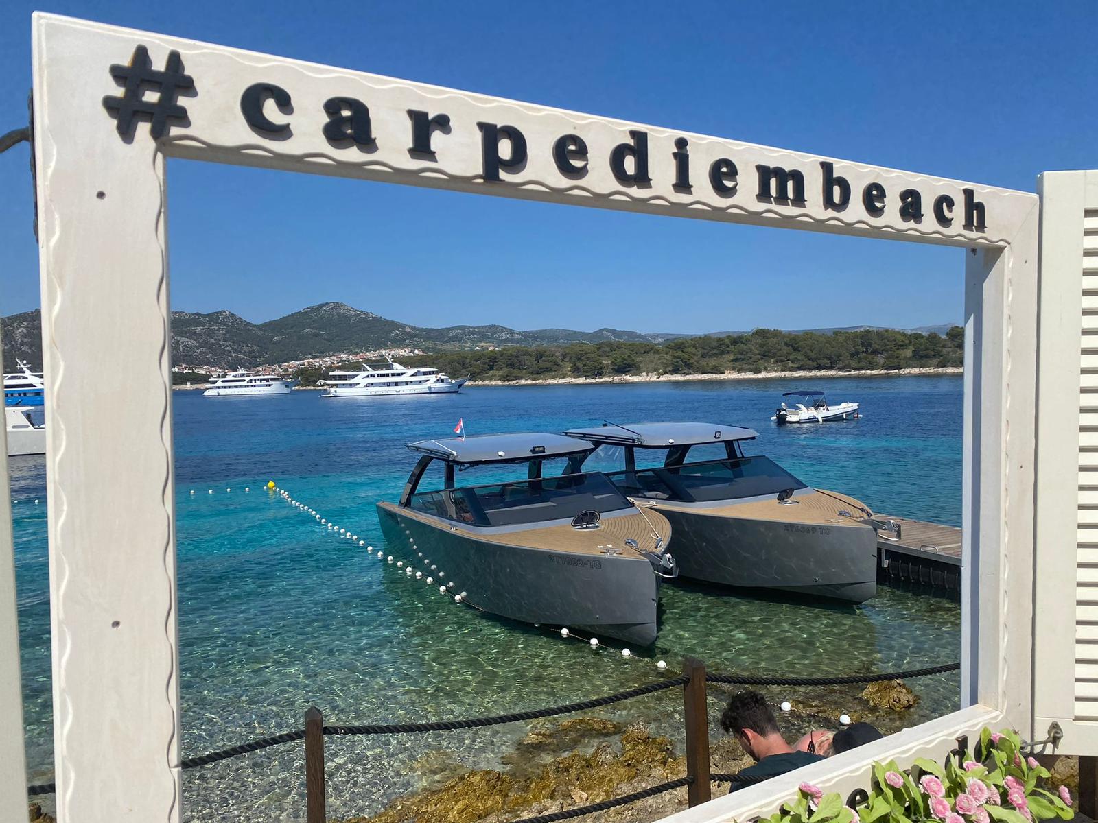 On the famous Hvar Beach