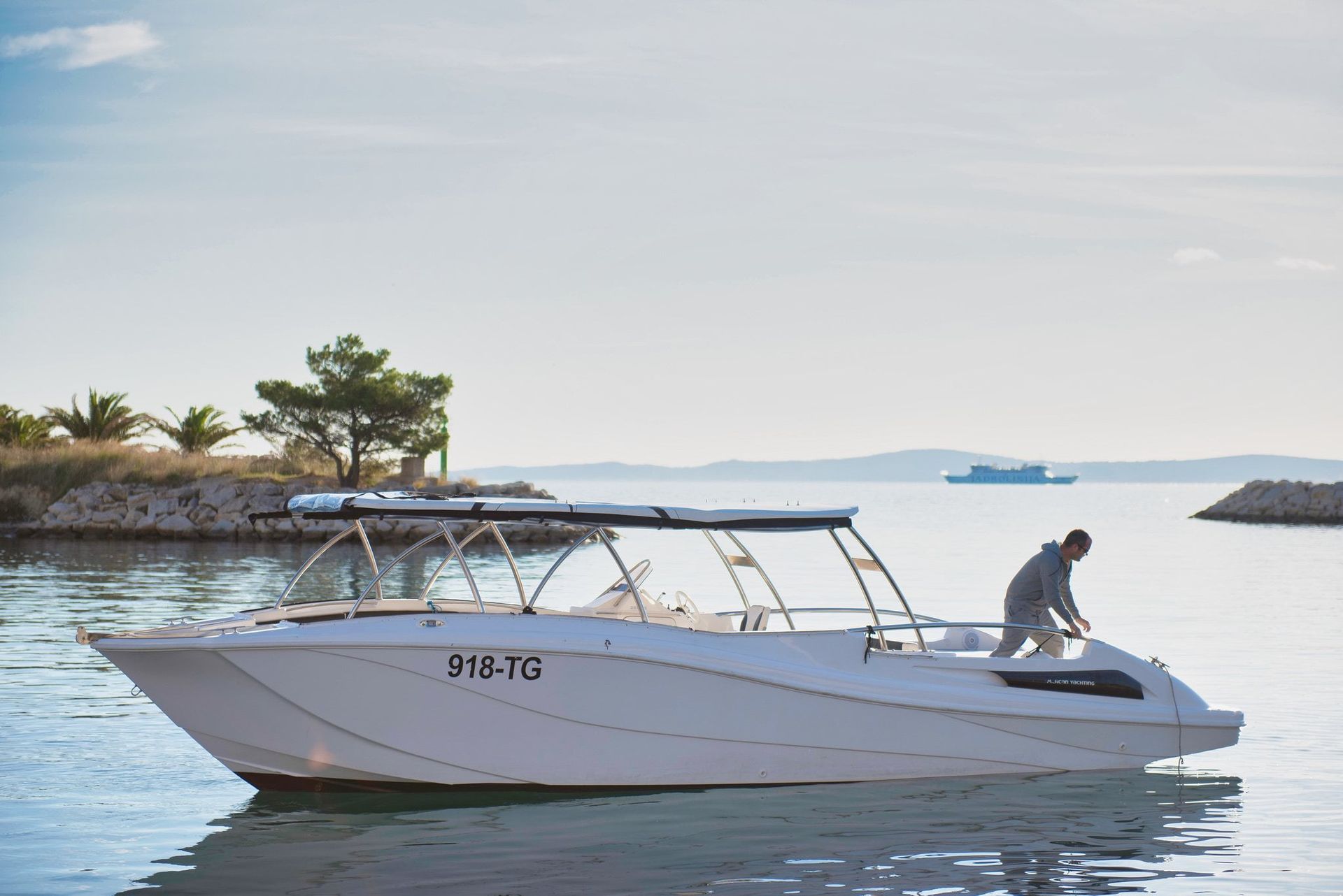 Mercan Parasailing 34 at Adriatic sunset