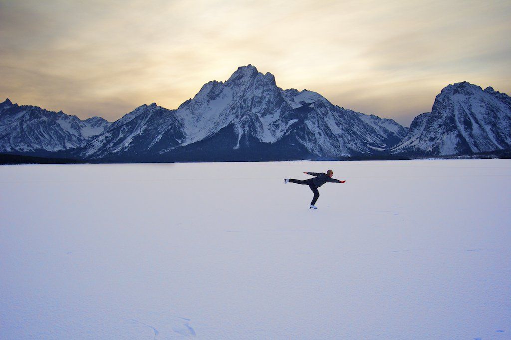 Person Ice Skating