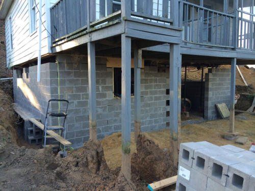 Basement construction in progress | Jack-A-Slab Construction