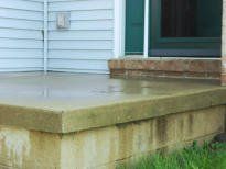 Patio Repair — Straightened Brick in Lincoln, IL