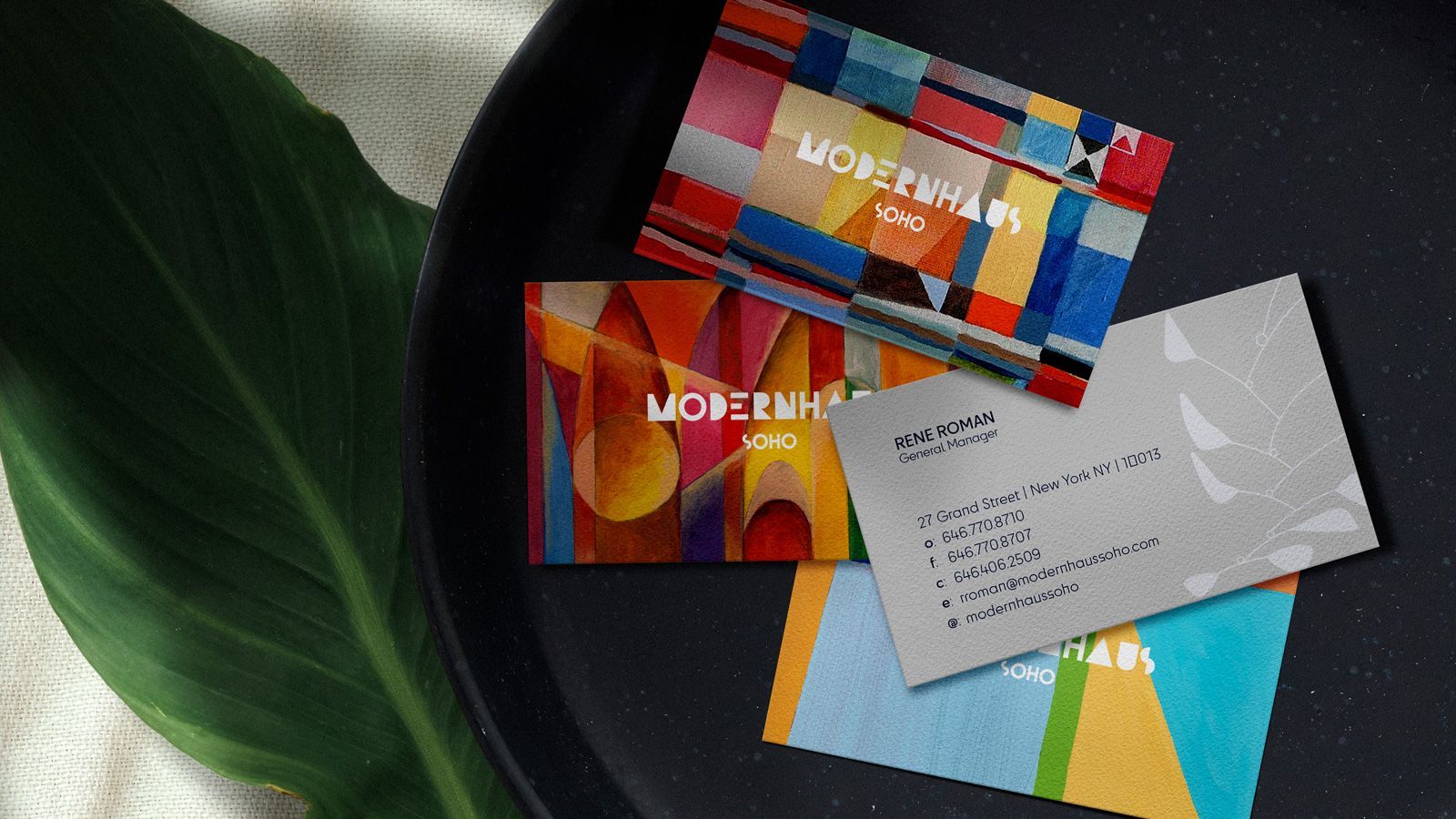ModernHaus creative business cards