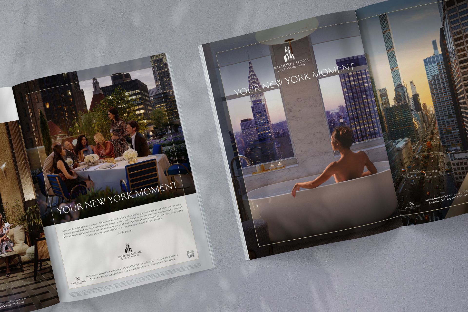 Waldorf Astoria Residences ads