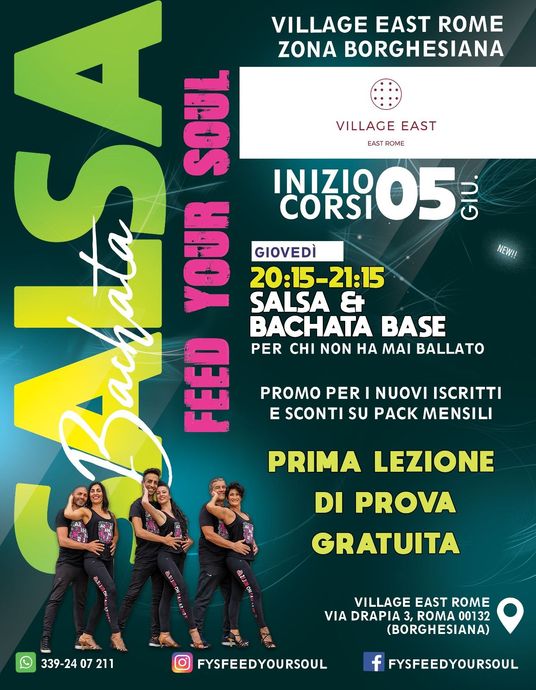 Corsi di Salsa e bachata in zona Eur Montagnola a Roma