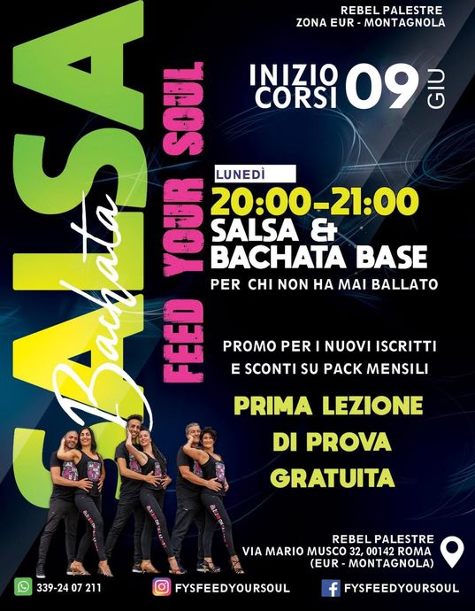 Corsi di Salsa e bachata in zona Eur Montagnola a Roma
