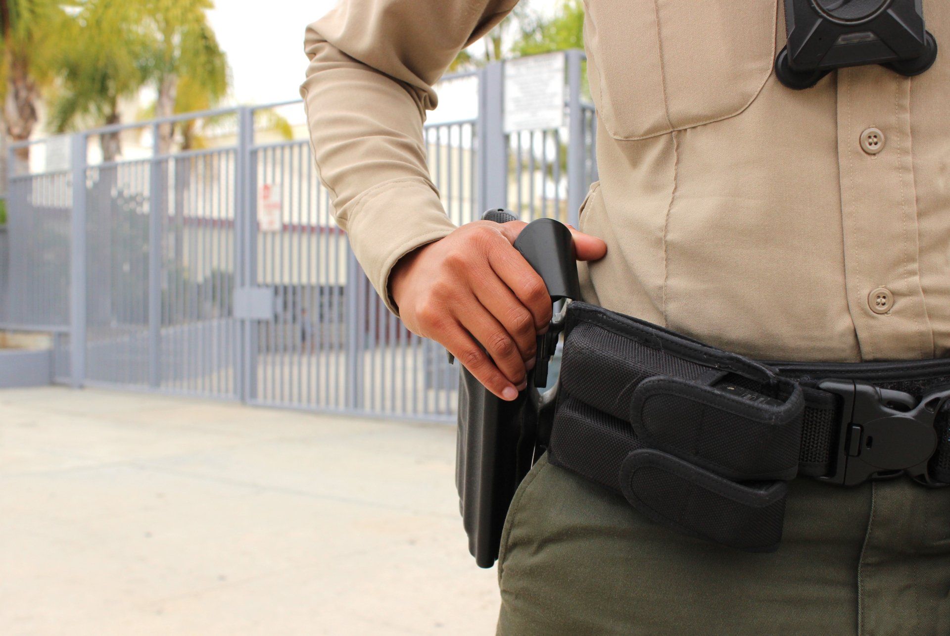 armed security guard for active shooter prevention