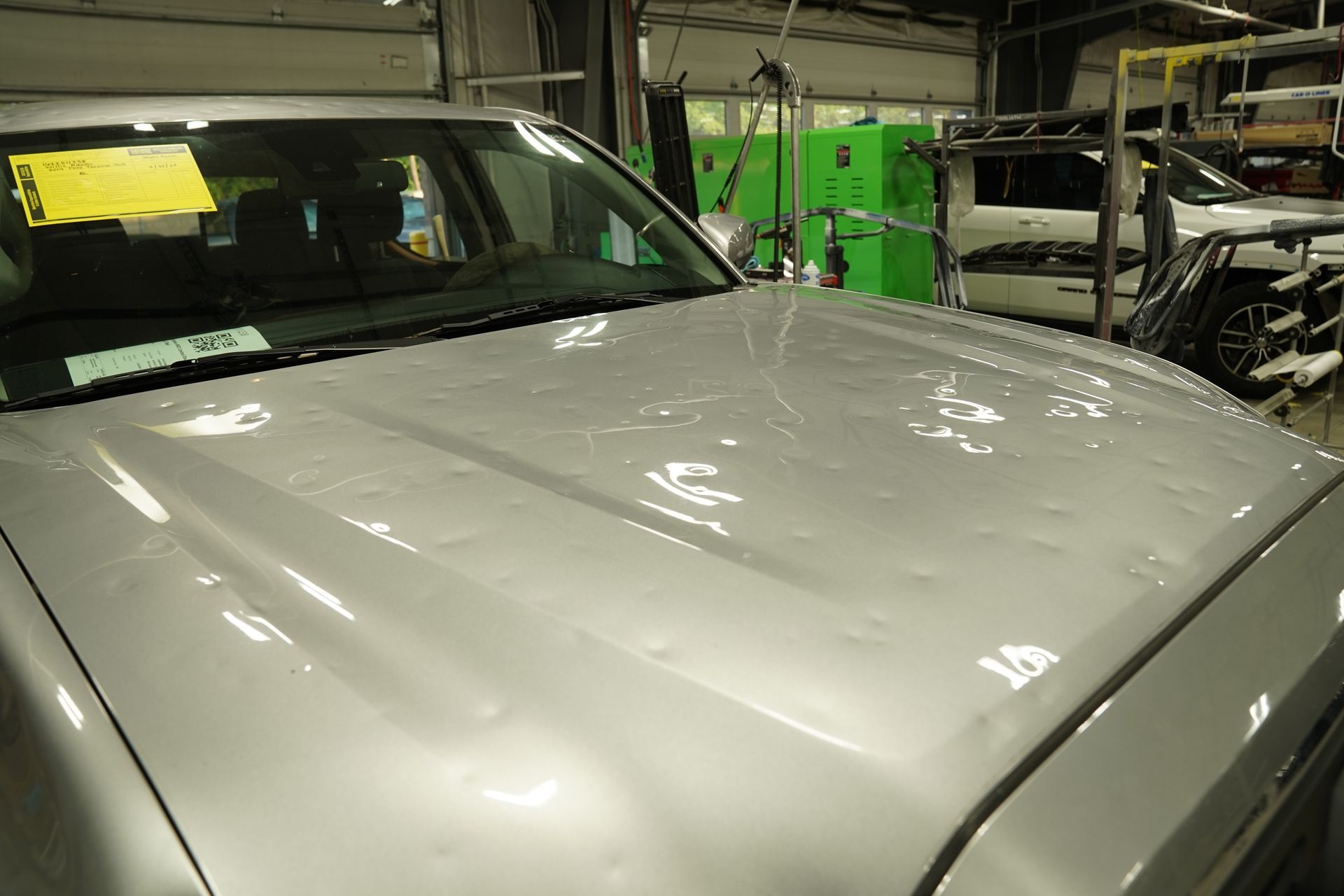 Extreme Hail damage, Hood dents