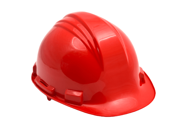 red safety helmet