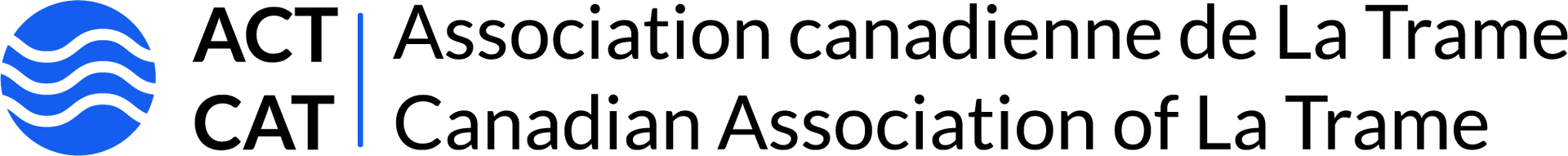 Logo de l'association canadienne de la trame sur fond blanc