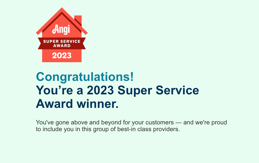 Congratulations ! you 're a 2023 super service award winner.