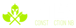 Logo vert : un casque spartiate et des haches croisées, et les mots CONSTRUCTION NB.