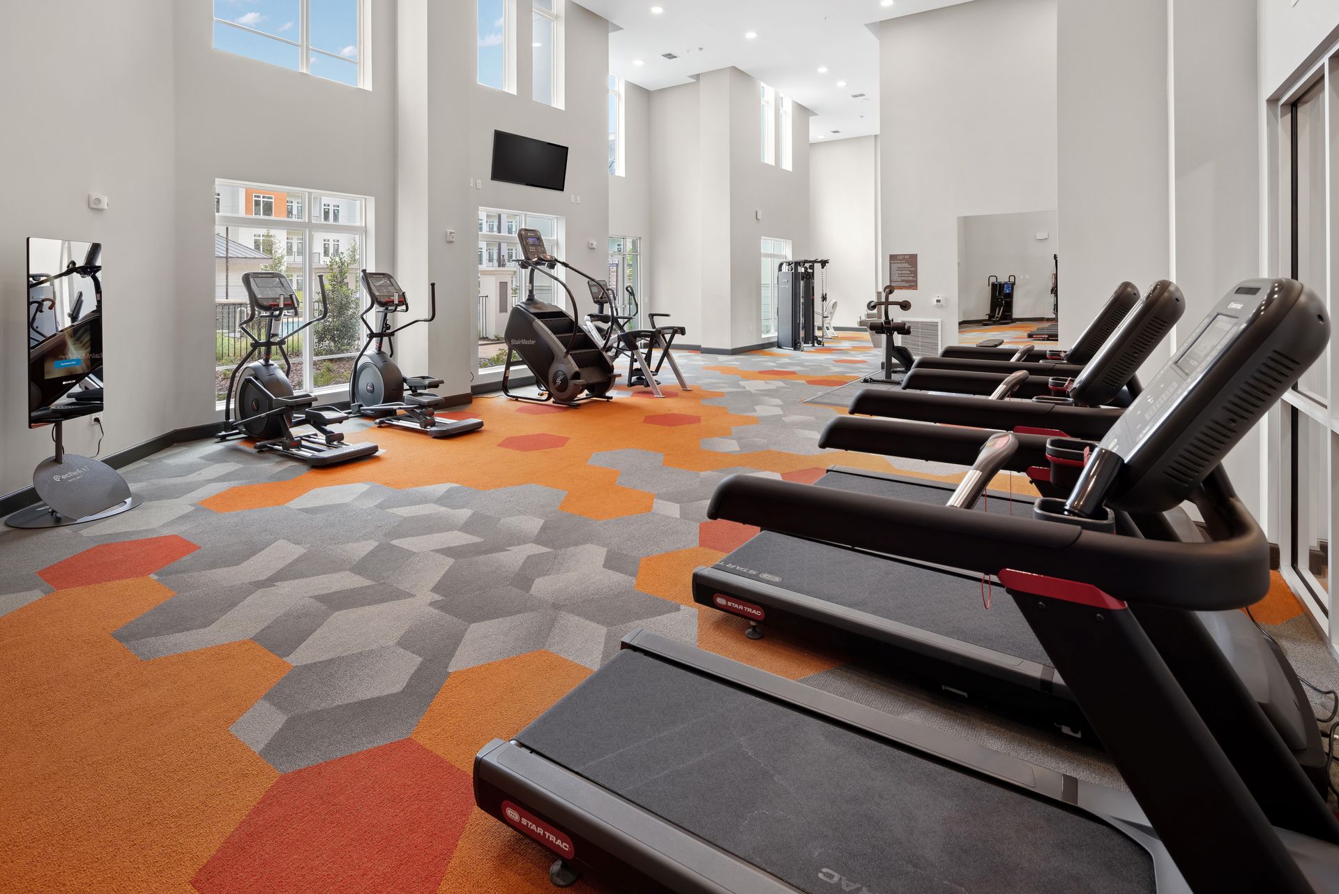 fitness center at Deseo Grande.