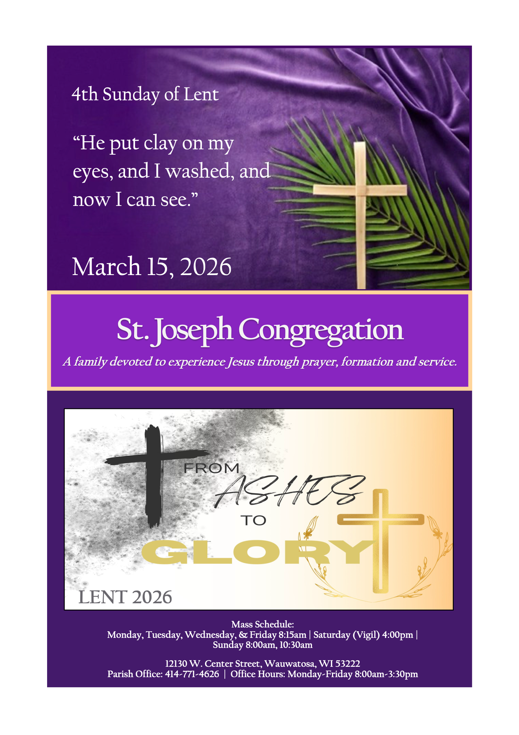 St. Joseph Catholic Church, Wauwatosa, Wis. - Bulletin