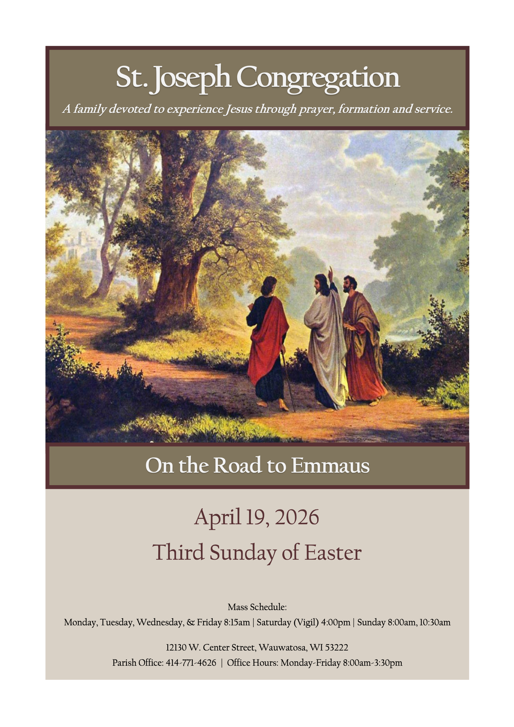 St. Joseph Catholic Church, Wauwatosa, Wis. - Bulletin