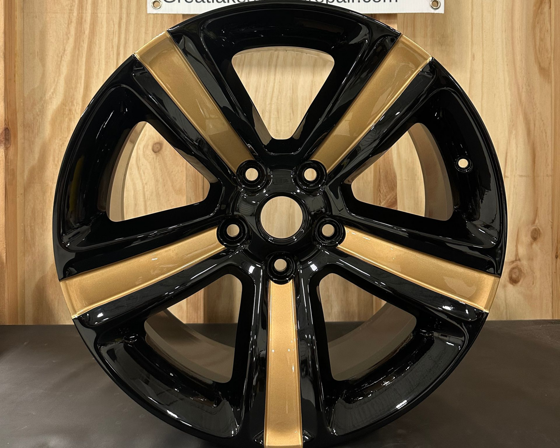 Old Wheel Looking Brand New After Applying Glossy Purple Powder Coating