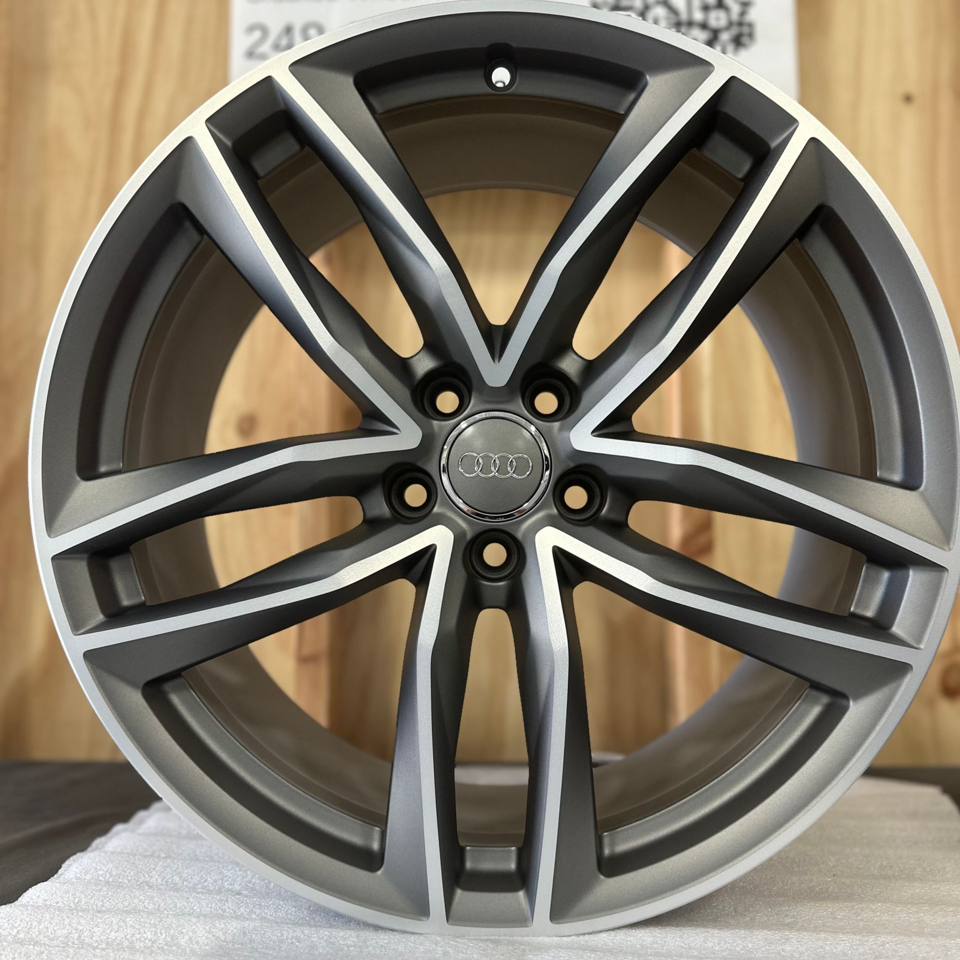 machined AMG aluminum wheel