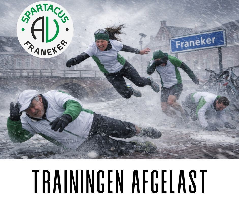 Afgelastingen in verband met weersomstandigheden