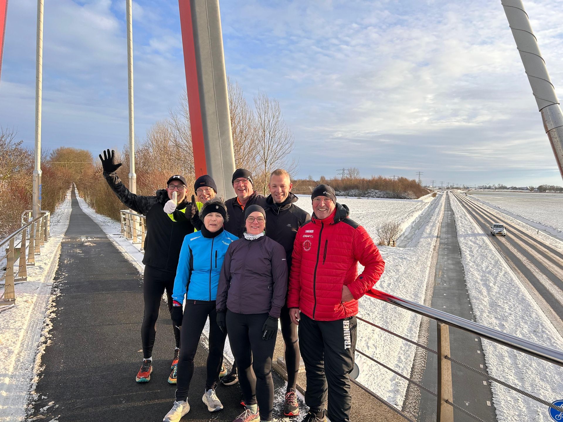 Training in de sneeuw