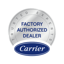 Carrier Factory Authorized Dealer Logo with tagline