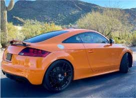 Solar Orange Audi TTS Generation 8J