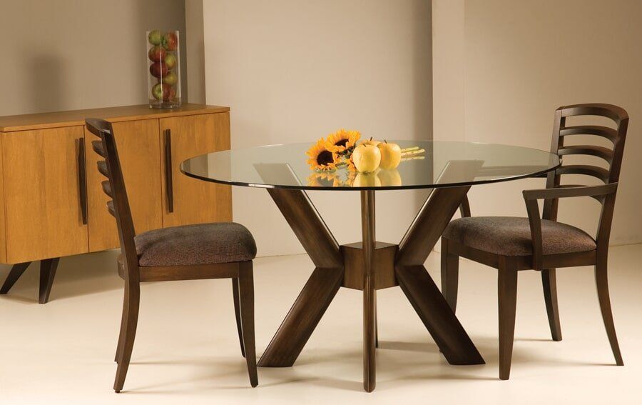 glass table with two chair - Furniture store in Perth Amboy, NJ