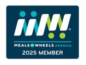 A logo for meals on wheels america 2025 member