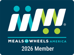 A logo for meals on wheels america 2025 member