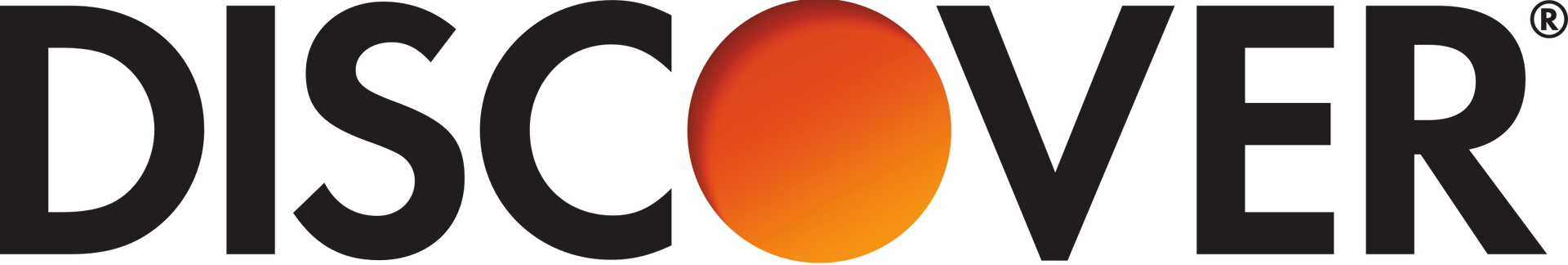 The word discover is on a white background.