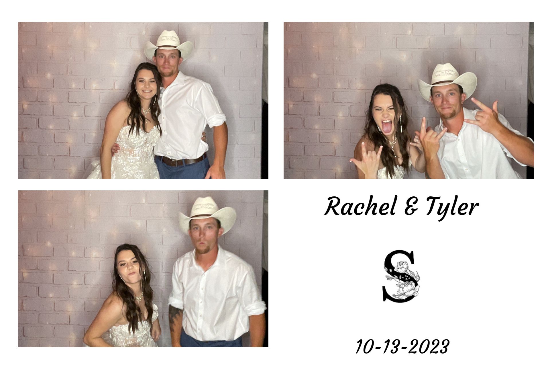 Photo booth bride & groom example