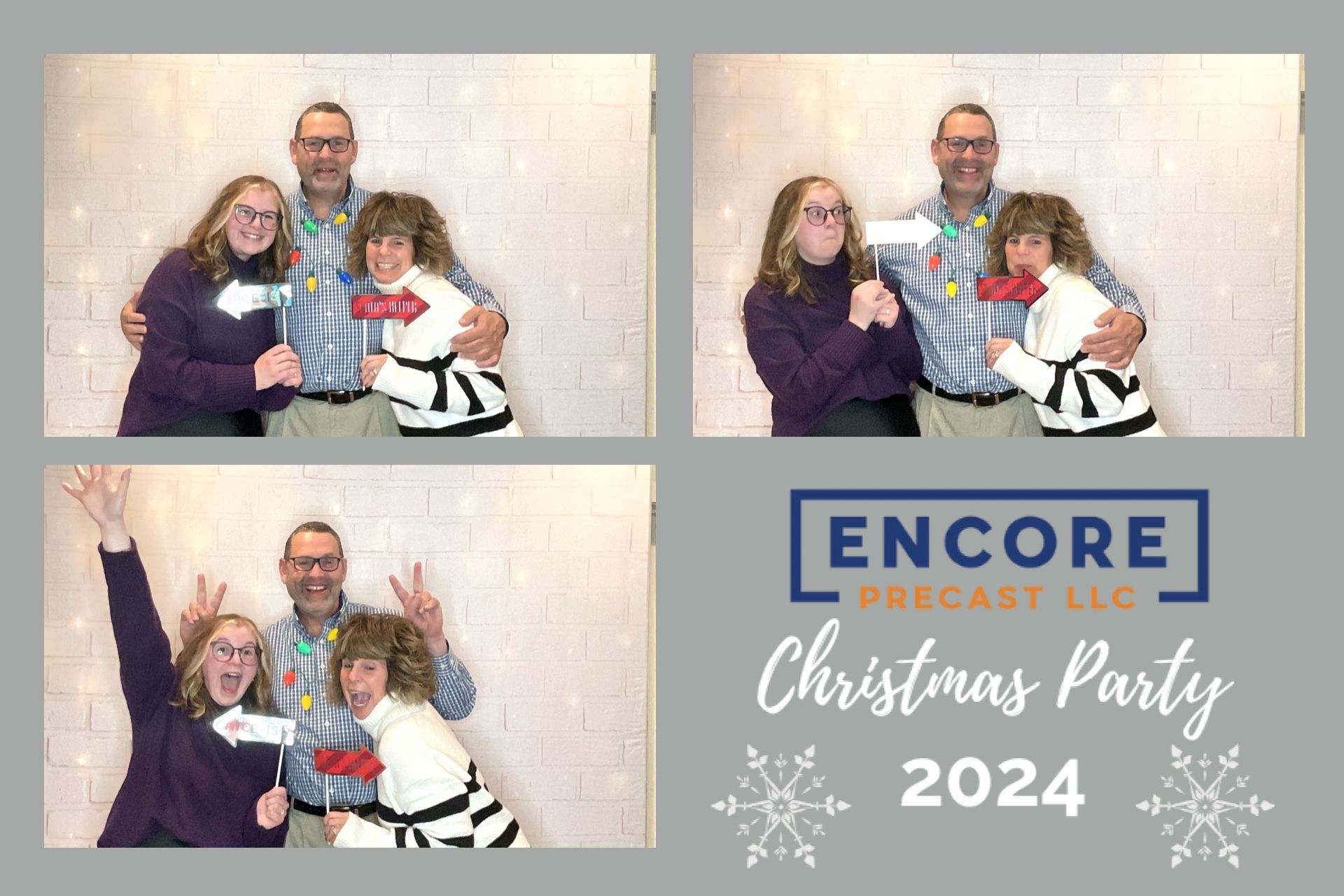 Photo booth christmas party example