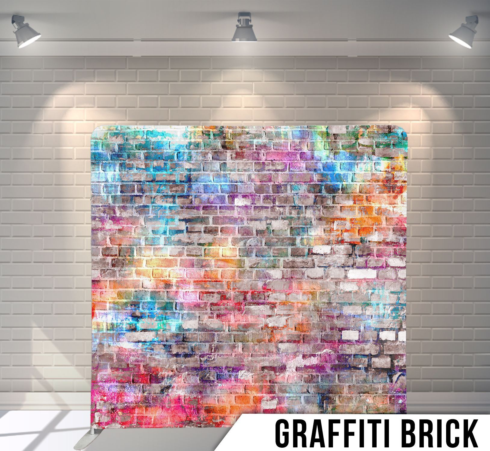 graffiti brick wall background