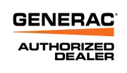 A generator authorized dealer logo on a white background