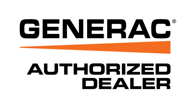 A generator authorized dealer logo on a white background
