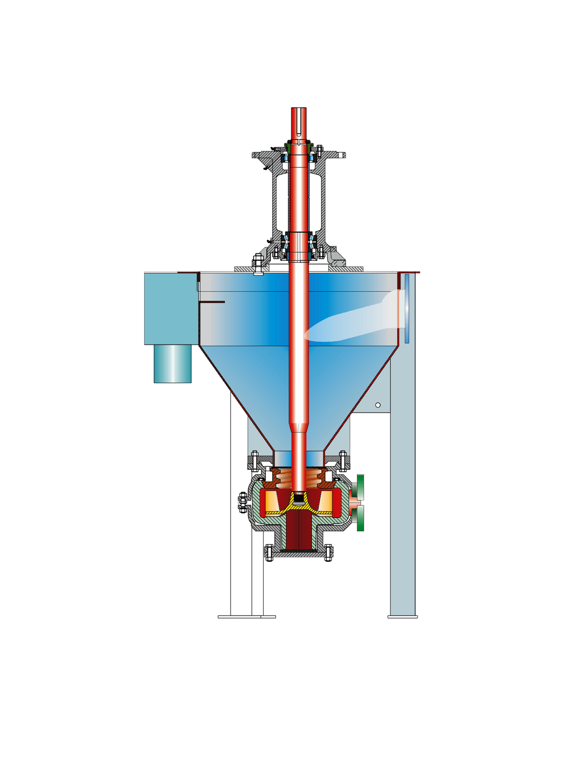 Warman Horizontal Slurry Pump Drawing