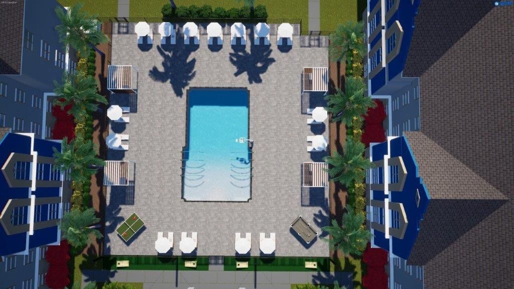 Pool Side Top View | Atlantic Beach, FL | Stratum Contracting and Construction Management