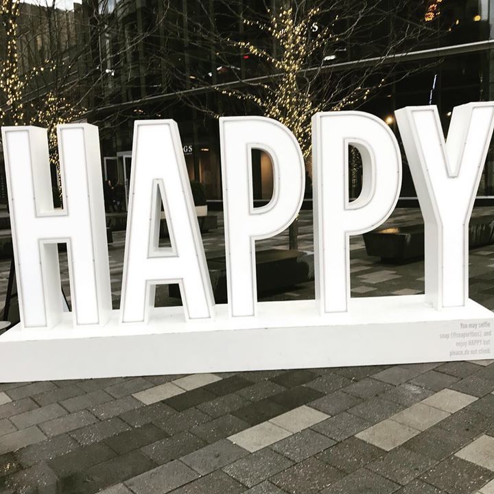 Happiness Sign in Boston