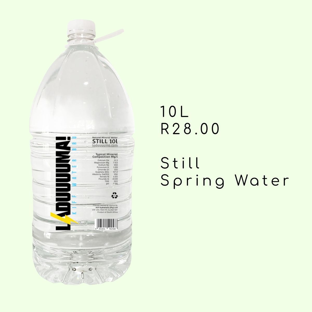 Water Shop Durban North - 10L Bottled water