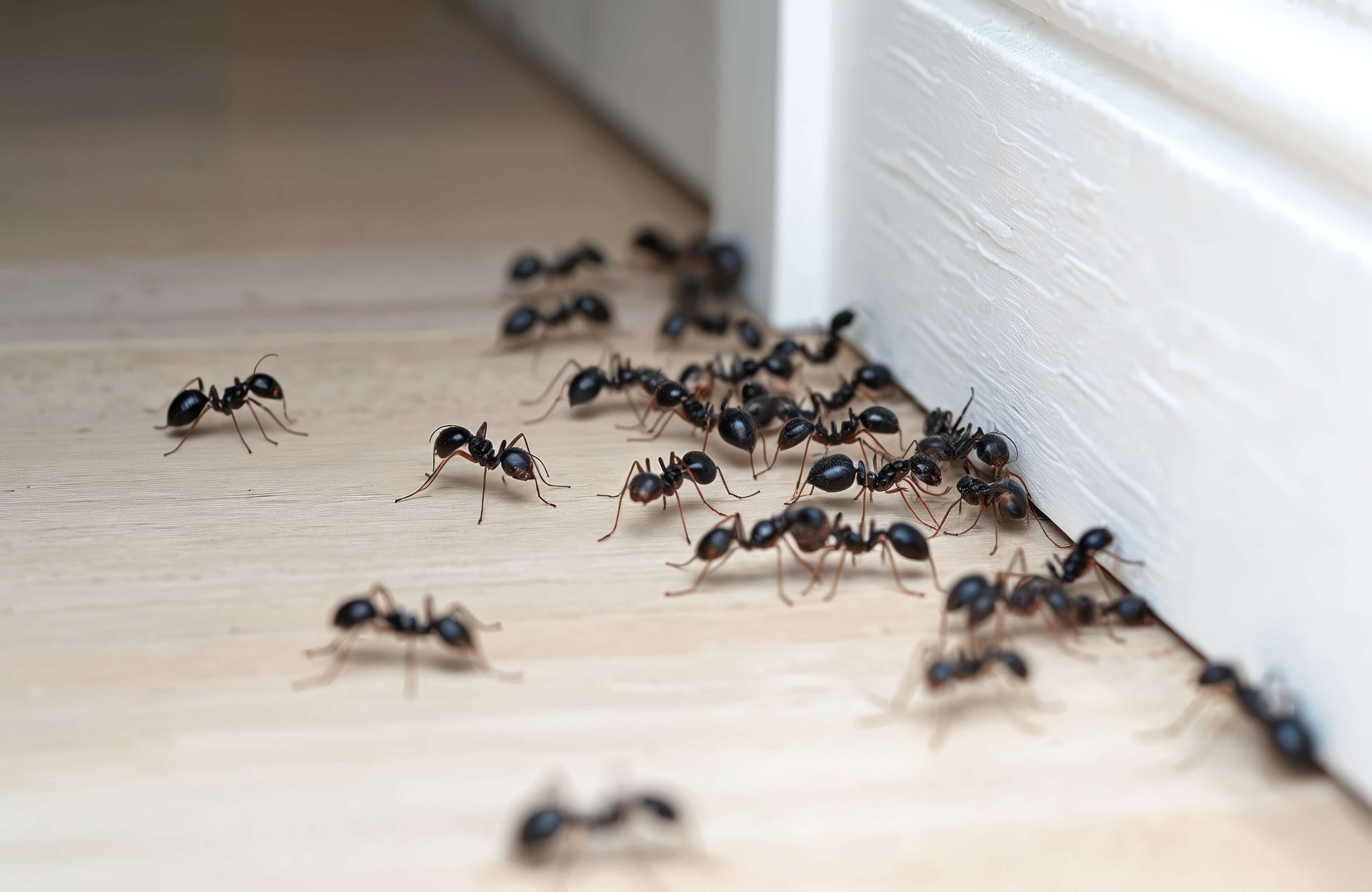 Carpenter Ants in Home Entryway Infestation