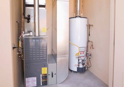 Furnace Repair — Water Heater and Furnace in Basement in Chiefland, FL