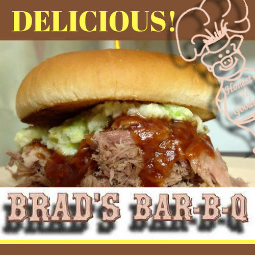 Brad's BarBQ Delicious BBQ Since 1973 "at the tracks" in Bartlett, TN
