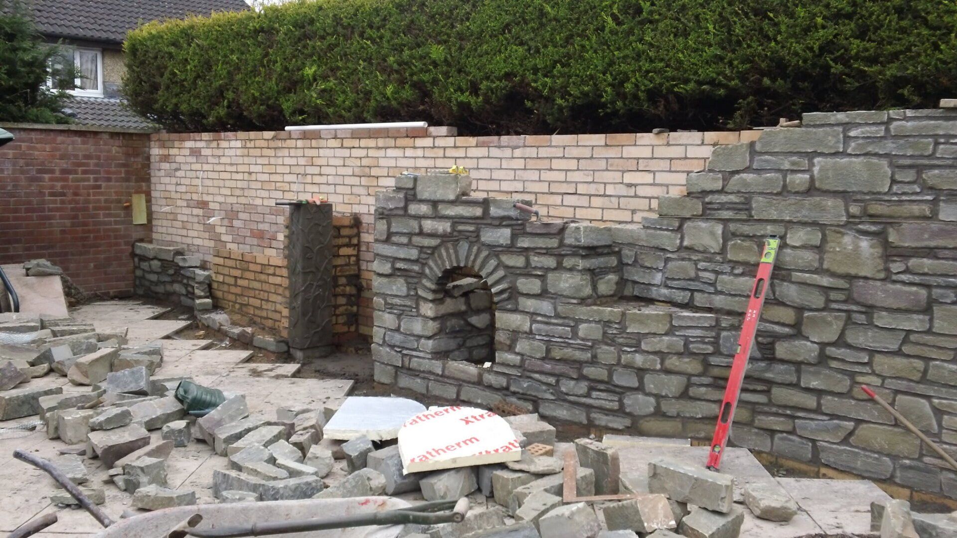 Knox Construction stonework project
