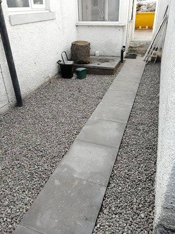 Knox Construction grey pebble project