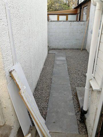 Knox Construction back garden project after