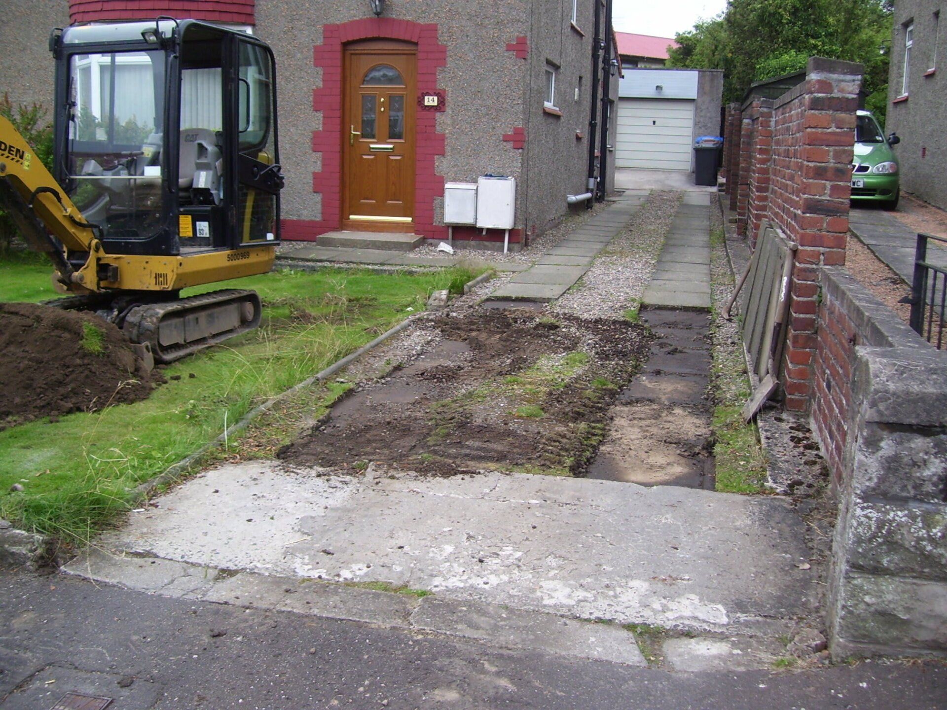 Knox Construction paving project in progress
